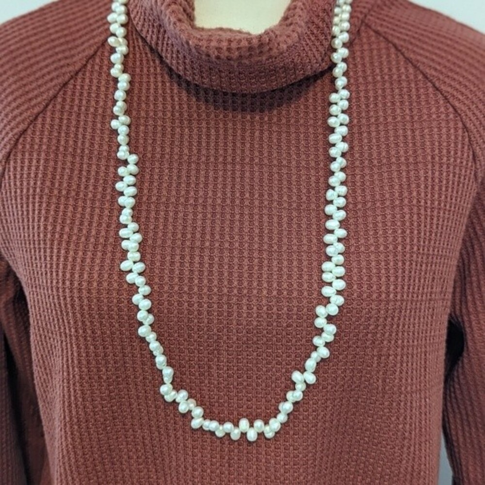 Double Strung Freshwater Pearl Necklace -36"